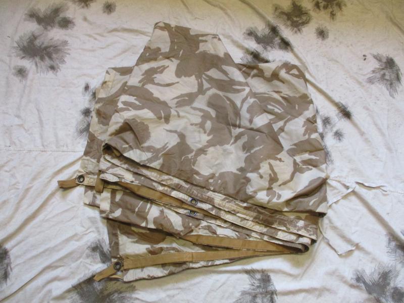 GENUINE BRITISH ARMY ISSUE desert DPM BASHA SHELTER SHEET TENT WATERPROOF TARP