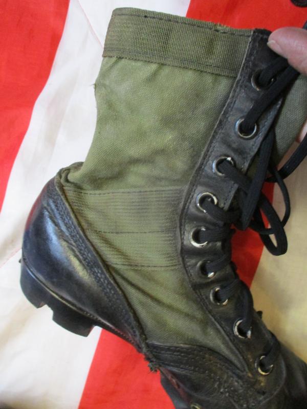 GENUINE McRae US ARMY / USMC VIETNAM WAR issue JUNGLE COMBAT BOOTS usa 9 UK 8.5