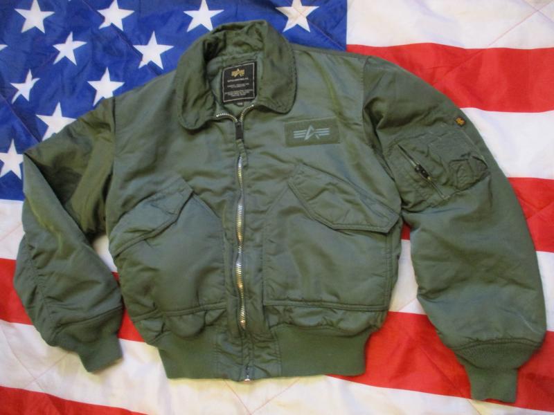 ALPHA INDUSTRIES USA MA1 CWU bomber pilot JACKET COAT usaf top gun GREEN MEDIUM