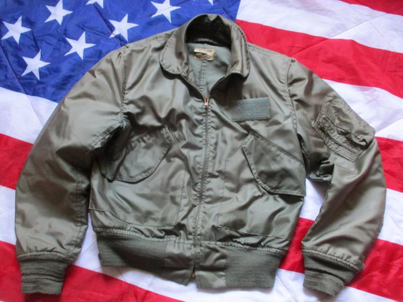 GENUINE USAF ISSUE USA CWU bomber pilot JACKET COAT top gun Alpha GREEN medium TO large