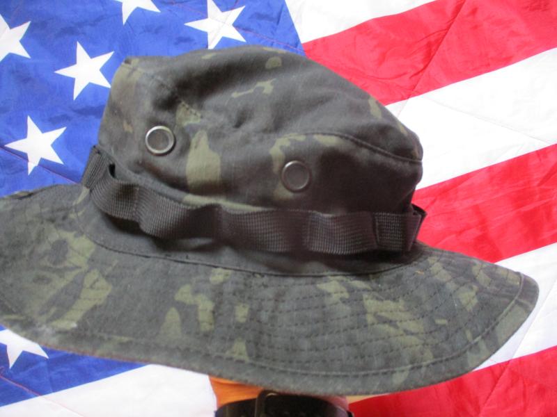 GENUINE crye precision MULTICAM BLACK tru spec made USA BOONIE JUNGLE HAT L -XL