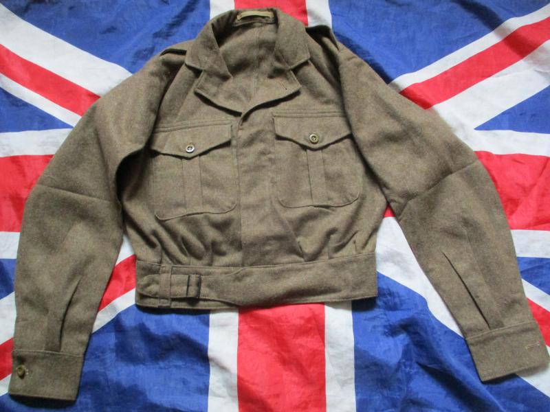 ORIGINAL british army issue 1949 pattern BATTLE DRESS BLOUSE jacket 1953 SIZE 13