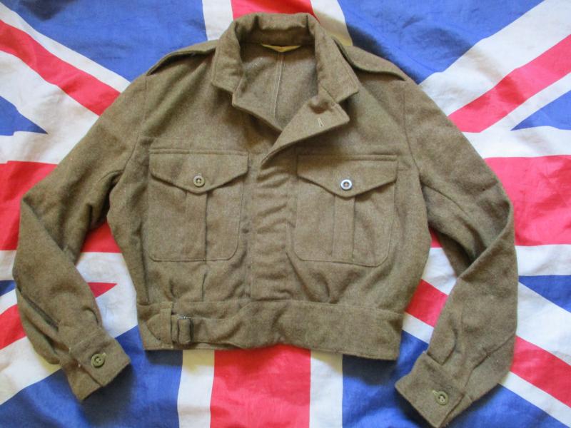 ORIGINAL British Army 1949 pattern BATTLE DRESS BLOUSE jacket SIZE 9 ww2 style