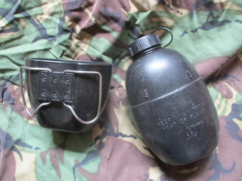 BRITISH ARMY ISSUE 58 PATTERN WATER BOTTLE waterbottle CANTEEN & MUG S10 CAP