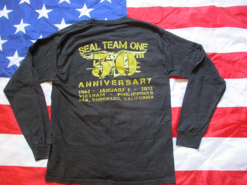 RARE US NAVY SEAL TEAM one 1  50th anniversary NSW udt DevGru T SHIRT 1962-2012