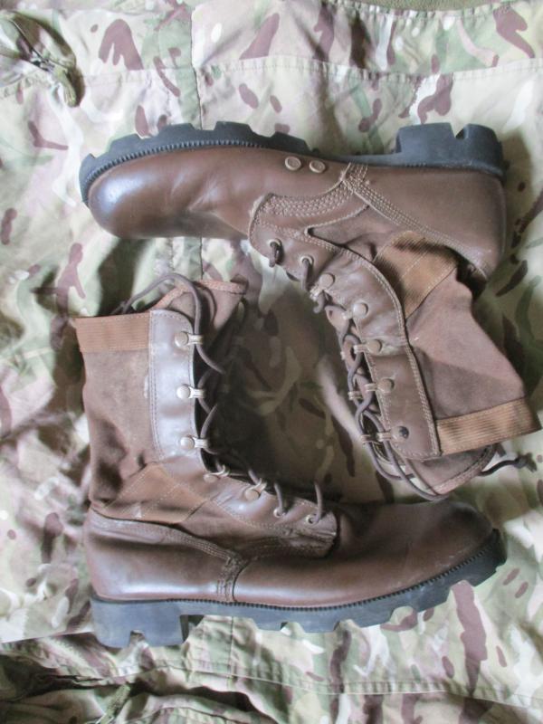 GENUINE wp BRITISH ARMY UKSF sas ISSUE JUNGLE COMBAT BOOTS mtp brown UK 10 m