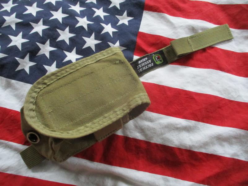 TAG tactical assault gear USA MOLLE smoke grenade POUCH coyote tan USED