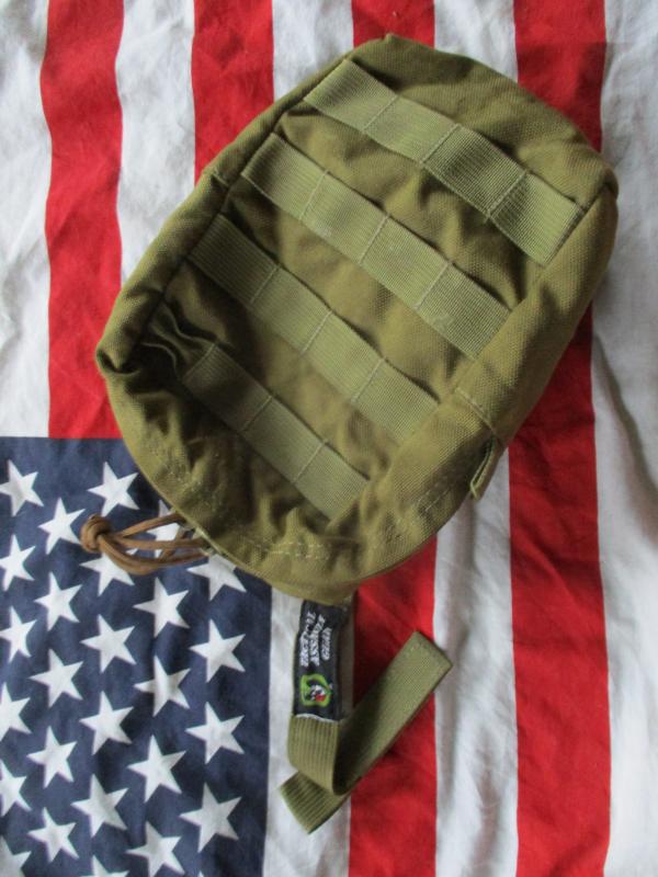 TAG tactical assault gear USA MOLLE large upright utility POUCH coyote tan USED
