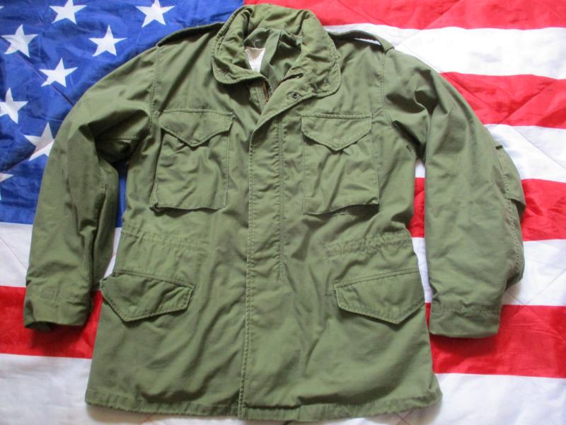 1973 genuine US ARMY ISSUE VIETNAM WAR OG 107 usa M65 COAT COMBAT jacket M R - L