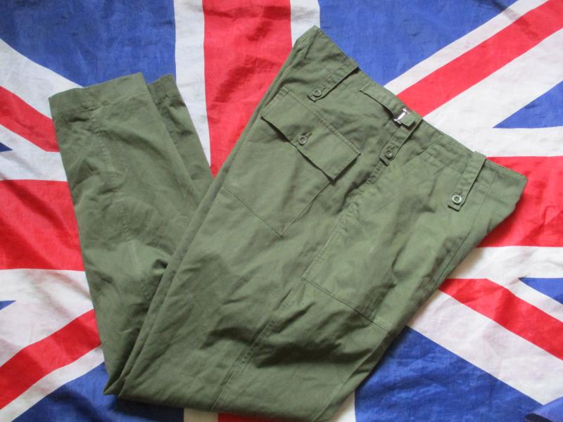 BRITISH ARMY ISSUE 2nd patt lightweight trousers lightweights OG GREEN 34 - 36 