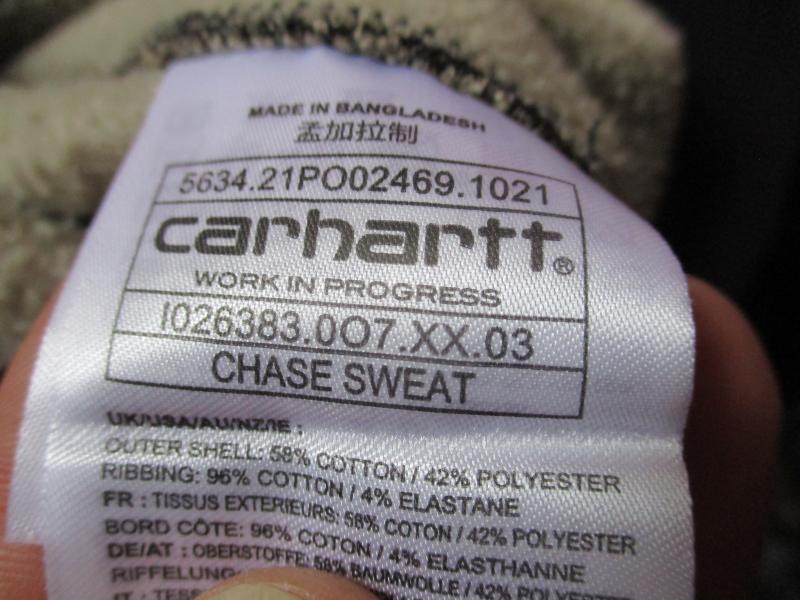 CARHARTT USA chase sweat shirt SWEATSHIRT mixed VIETNAM WAR TIGER STRIPE camo LARGE XL
