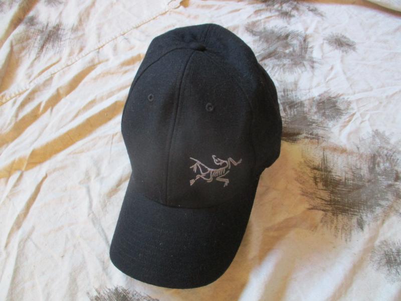 GENUINE real ARCTERYX wool TRANSITION BASE BALL BASEBALL CAP black LARGE - XL