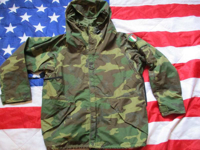 GENUINE US ARME ISSUE ECWCS ECW USA woodland camo waterproof goretex PARKA COAT LARGE SHORT