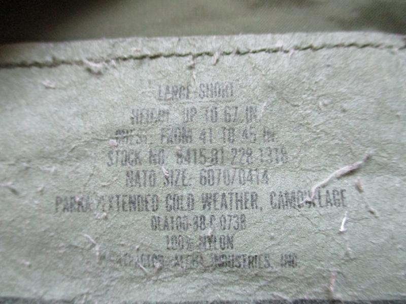 GENUINE US ARME ISSUE ECWCS ECW USA woodland camo waterproof goretex PARKA COAT LARGE SHORT