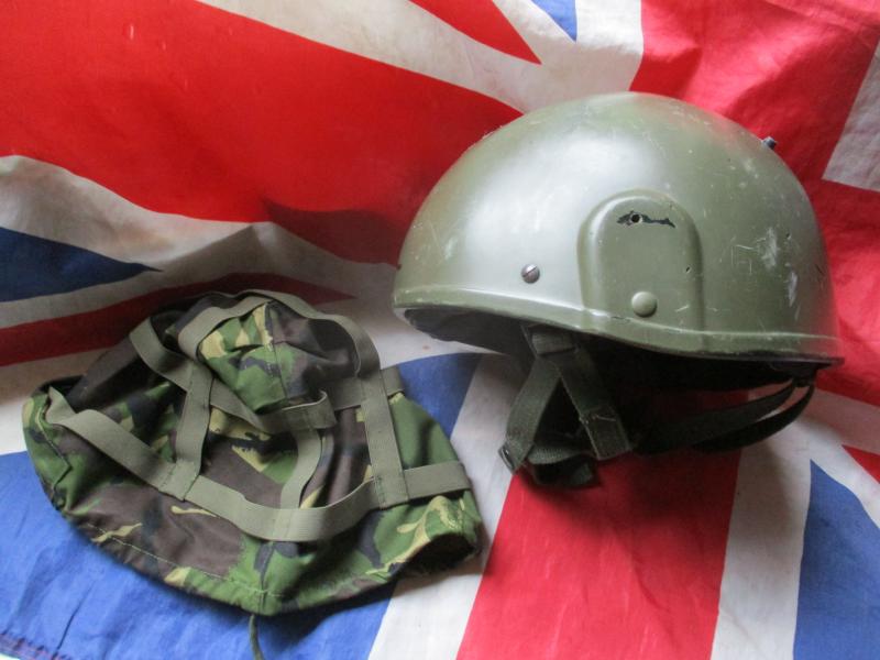 gullf war 1 era smooth shell BRITISH ARMY gs MARK 6 MK6 combat BALLISTIC HELMET Medium & DPM COVER