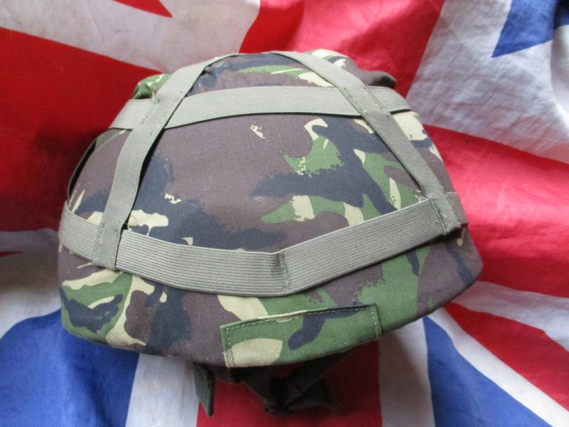 gullf war 1 era smooth shell BRITISH ARMY gs MARK 6 MK6 combat BALLISTIC HELMET Medium & DPM COVER