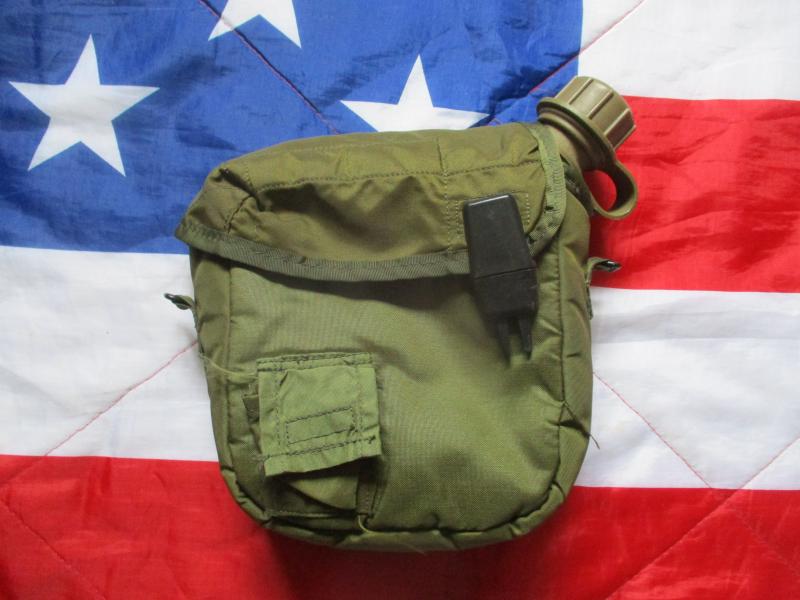 1969 US ARMY issue VIETNAM WAR M56 WEBBING 2qt WATER BOTTLE CANTEEN & COVER