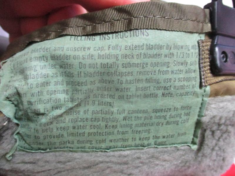 1969 US ARMY issue VIETNAM WAR M56 WEBBING 2qt WATER BOTTLE CANTEEN & COVER