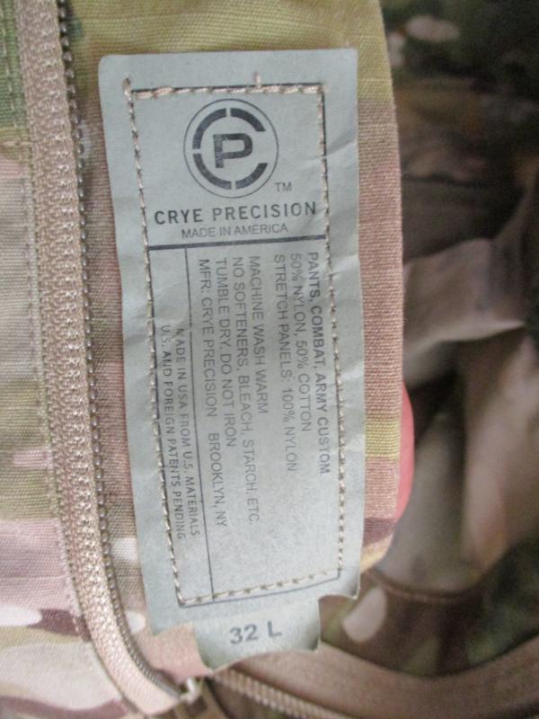 ORIGINAL REAL CRYE PRECISION GEN II COMBAT TROUSERS PANTS multicam 32 L