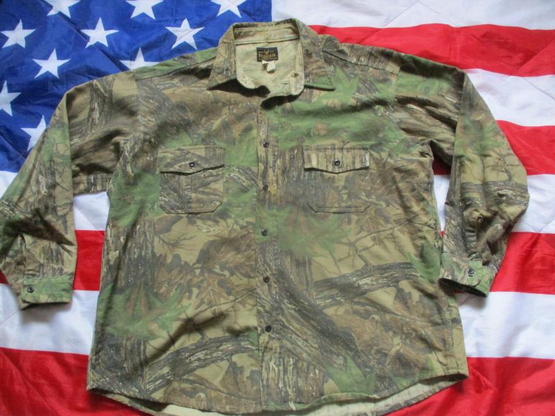 DEERSKIN USA American hunters realtree camo FLANNEL SHIRT XXL