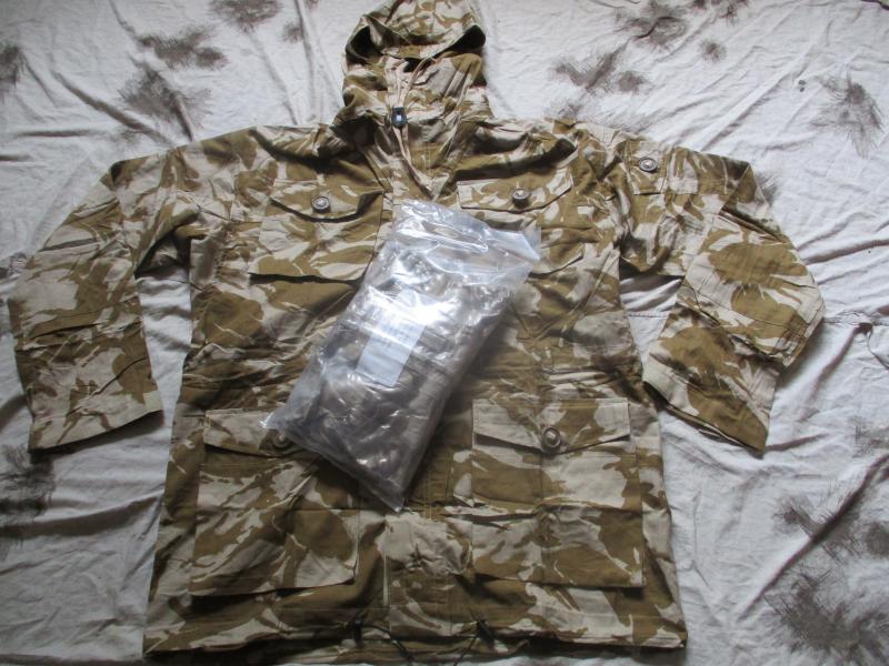 RARE SAS ISSUE COTTON GABARDINE mk2 sas windproof SMOCK project sciurus DESERT DPM DDPM 190/112 xl NEW