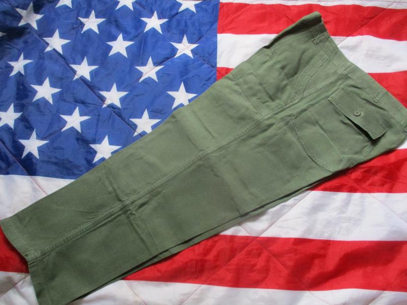 GENUINE 1969 US ARMY / AIR FORCE ISSUE Vietnam war UTILITY TROUSERS PANTS OG 107 XL