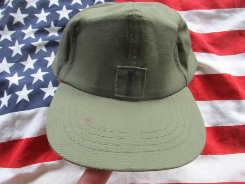 1987 US ARMY ISSUE VIETNAM WAR baseball base ball type CAP HAT OG GREEN platoon