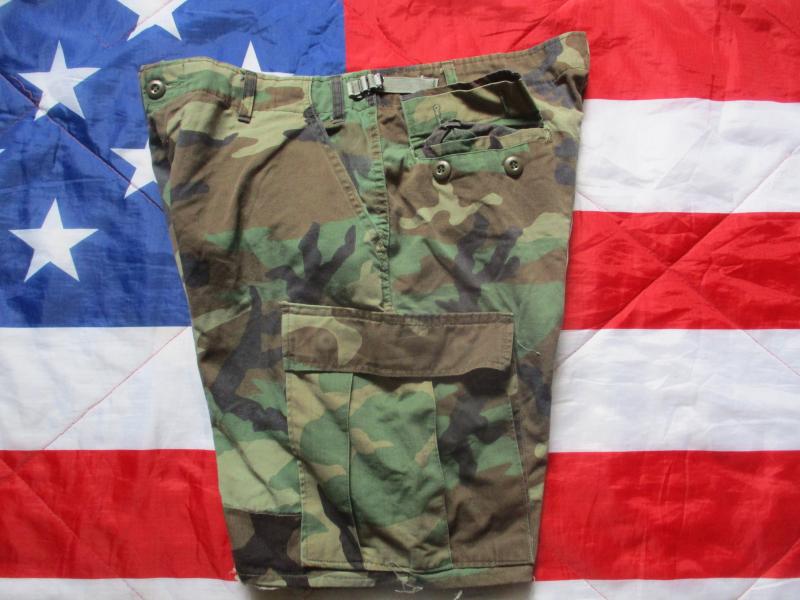 GENUINE issue USA us M81 woodland CAMO BDU M65 combat TROUSERS cutt of surfer SHORTS