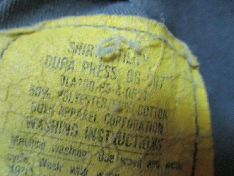 rare ORIGINAL 1985 US AIR FORCE usaf ISSUE space command OG green UTILITY SHIRT