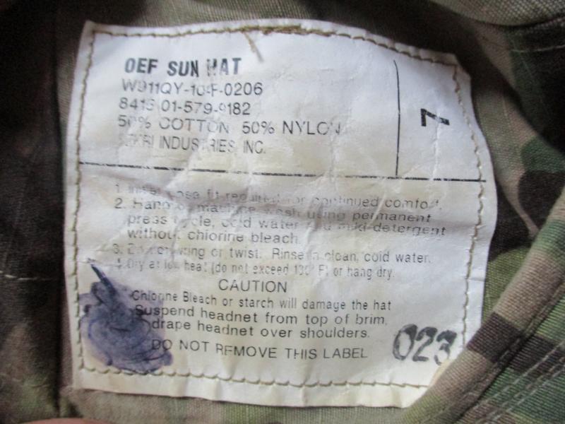 GENUINE USA US ARMY AMERICAN ISSUE CRYE multicam camo SGT NCO BOONIE HAT size 7 medium