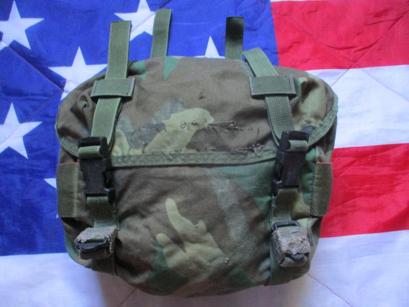 rare US ARMY / USMC issue ALICE / CFP90 90'S LBE WEBBING m81 woodland camo BUTT PACK