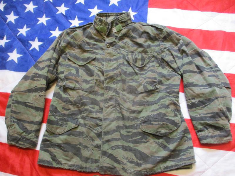 USA US ARMY VIETNAM WAR tiger stripe M65 COMBAT jacket COAT large regular -XL