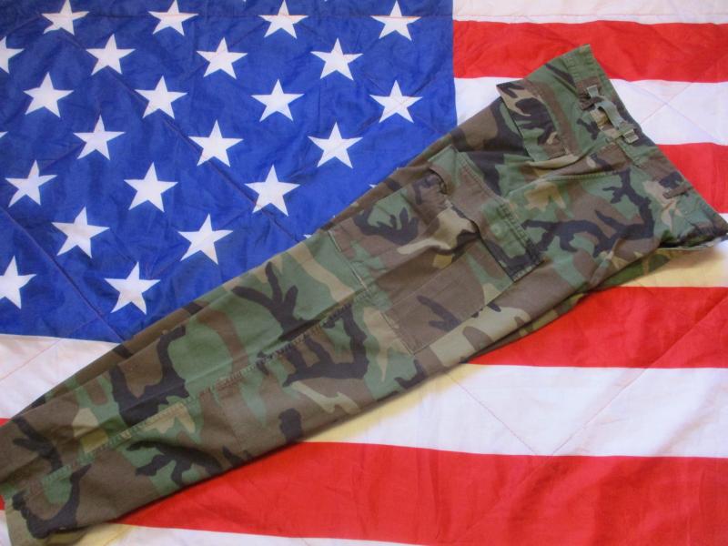 GENUINE issue 90's 1997 dated USA us army AMERICAN m81 woodland CAMO BDU combat PANTS TROUSERS m65 material