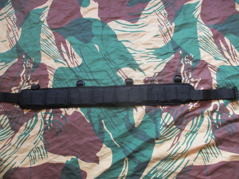 BLACK MOLLE PADDED SHOOTER / BATTLE / DUTY cobra buckle BELT & PAD new