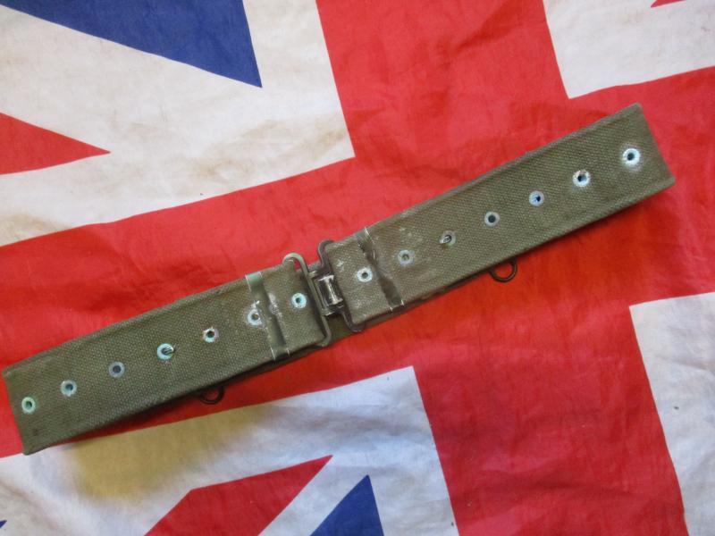 genuine real 1989 DATED BRITISH ARMY ISSUE 58 PATTERN WEBBING BELT