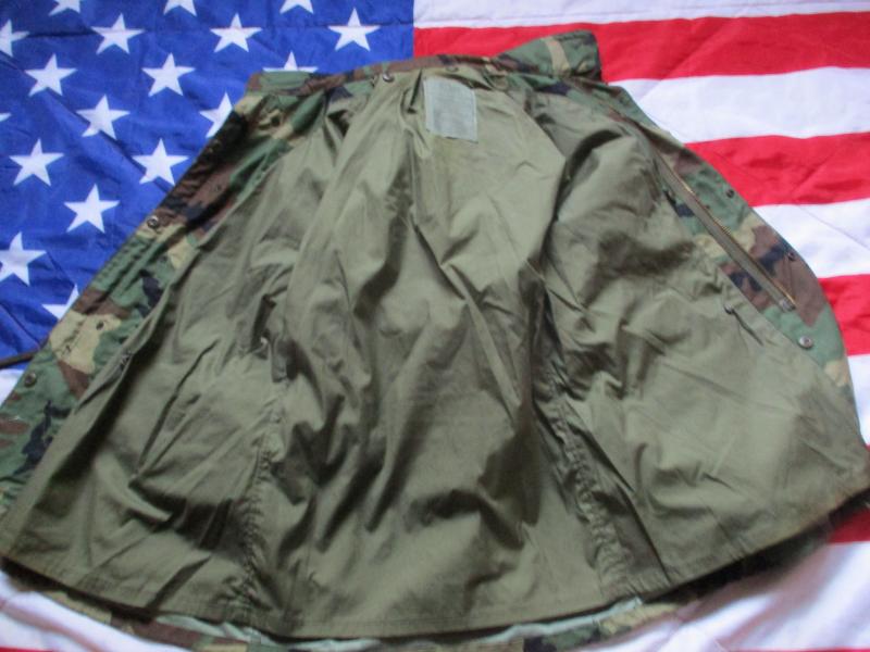GENUINE ALPHA industries US ARMY USA Issue WOODLAND CAMO M65 COAT COMBAT JACKET medium long - large