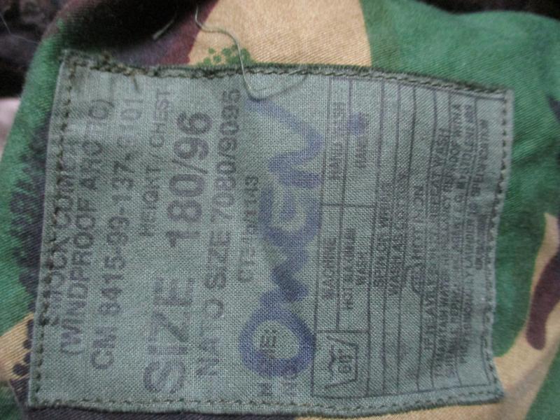 GENUINE ISSUE DPM camo SAS arctic COTTON GABARDINE windproof SMOCK 180/96 m-L