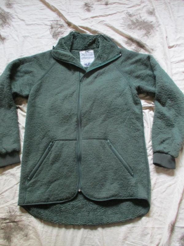 Original HELLY HANSEN DUTCH ARMY issue WOOL MIX FUR FLEECE  FIELD JACKET M -L