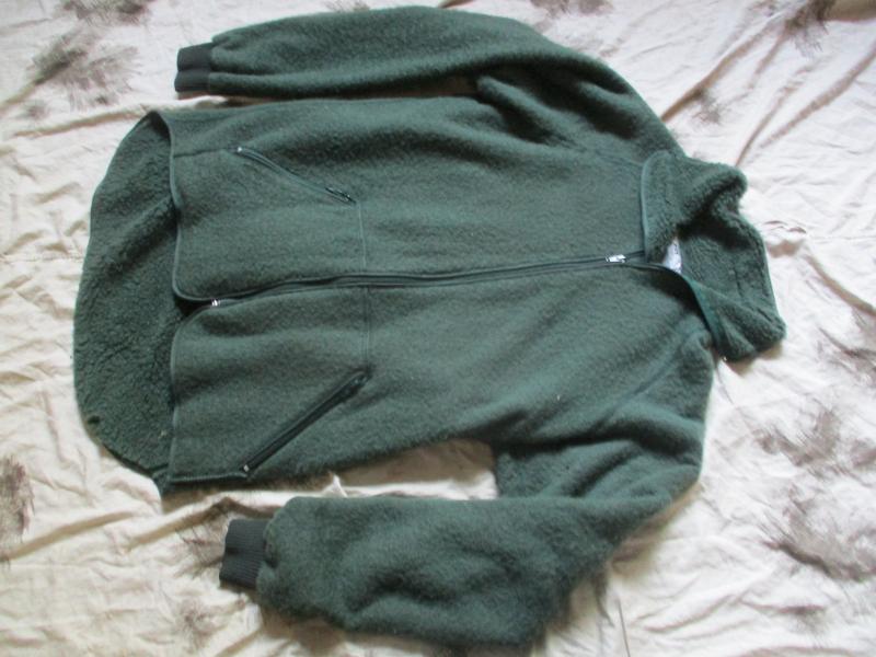 Original HELLY HANSEN DUTCH ARMY issue WOOL MIX FUR FLEECE  FIELD JACKET L - XL