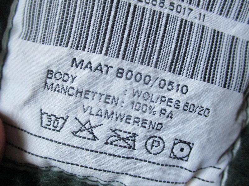 Original HELLY HANSEN DUTCH ARMY issue WOOL MIX FUR FLEECE  FIELD JACKET L - XL