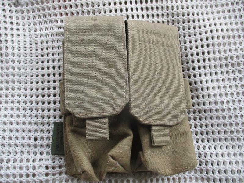 WARRIOR ASSAULT SYSTEMS uk MOLLE  double 5.56mm mag POUCH coyote tan NEW