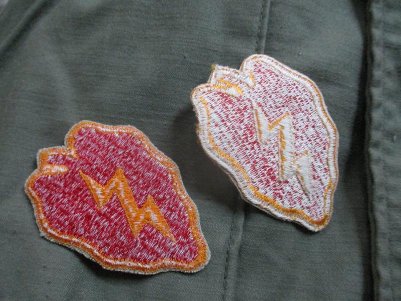 ORIGINAL us army VIETNAM WAR 25th infantry division BADGE PATCH cut edge type