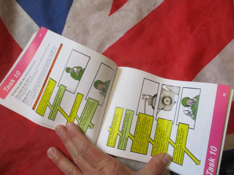 1989 AVON BRiTiSH army ISSUE respirator gas mask S10 with glasses lens holders SIZE 2 MEDIUM & PLCE POUCH