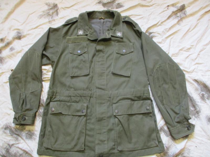 vintage 80'S ERA ITALIAN ARMY Che Guevara OG GREEN BDU COMBAT JACKET COAT medium