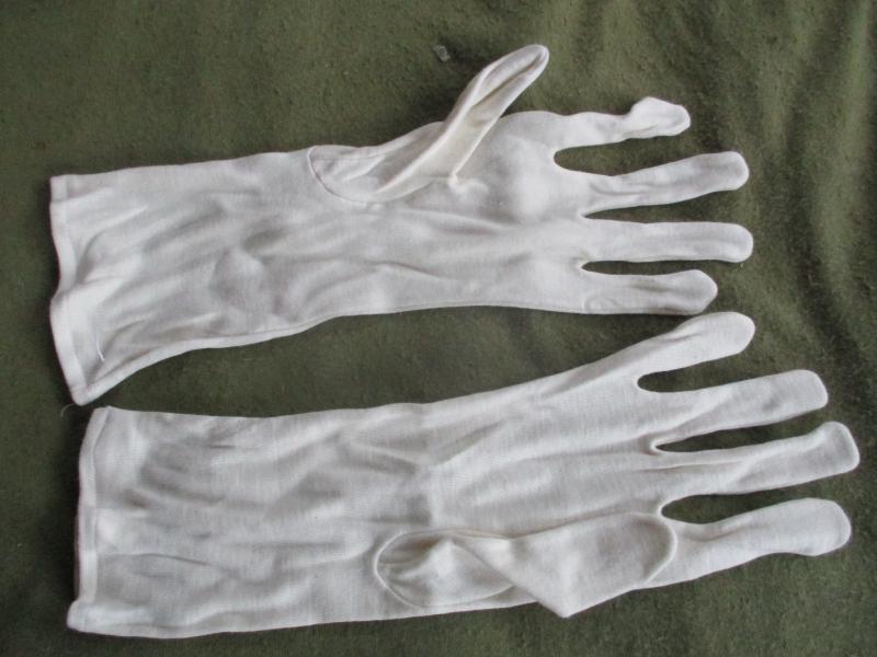 BRITISH ARMY issue NBC CBRN inner GLOVES white parade drill antiques handling LARGE SIZE 10