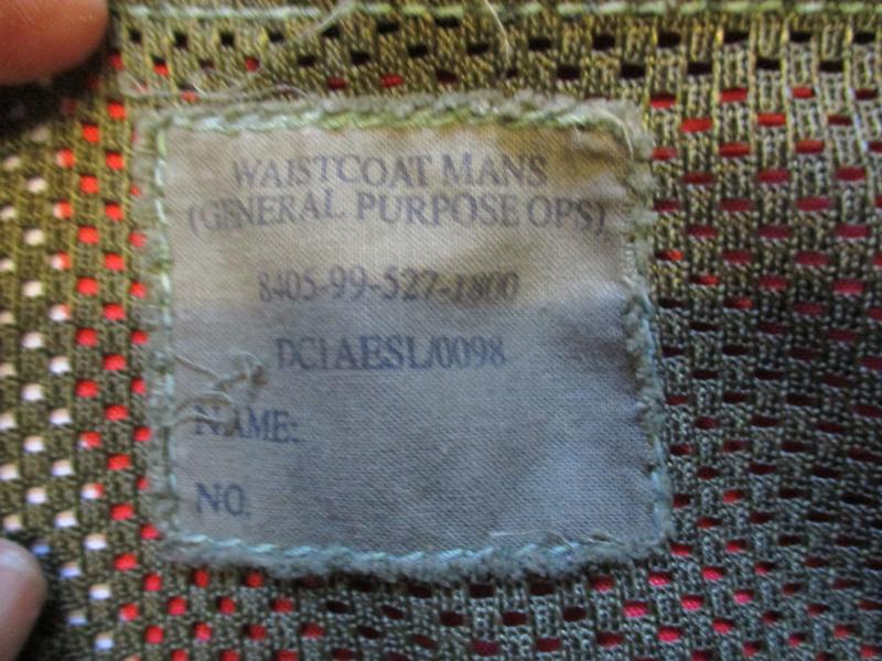 UK DPM camo PLCE OPS CTR CHEST WEBBING GP WAISTCOAT LBV VEST LBE