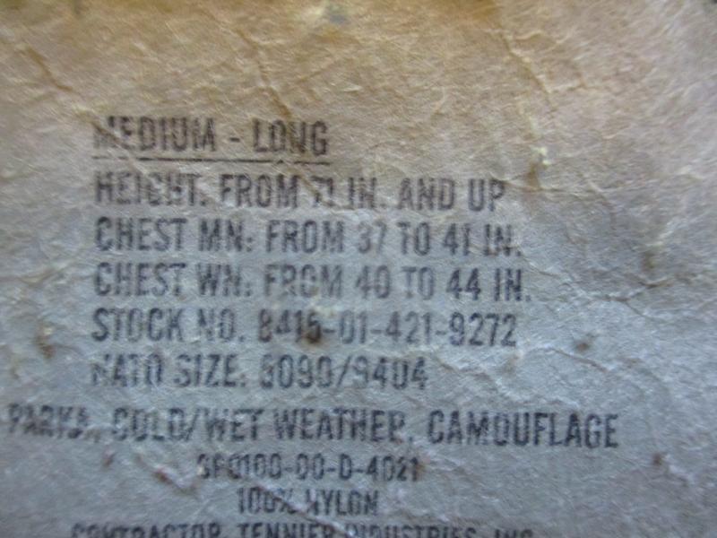 US ARMY / USMC USA GEN2 ECWCS m81 woodland CAMO goretex WATERPROOF PARKA COAT JACKET M L