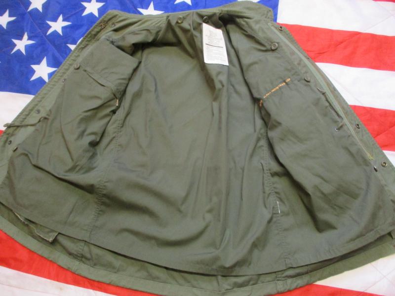 GENUINE alpha industries USA US ARMY M65 COAT COMBAT jacket VIETNAM WAR GREEN mr