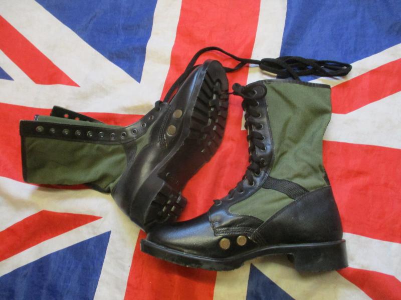 VERY RARE VINTAGE silvermans BRITISH ARMY DMS JUNGLE COMBAT BOOTS UK 8 NEW