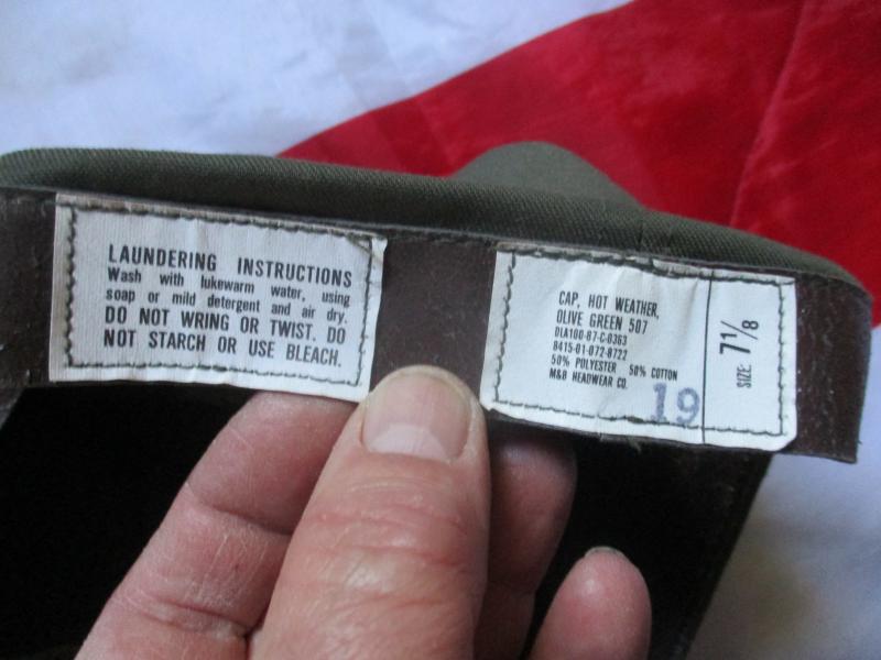1987 US ARMY ISSUE VIETNAM WAR baseball base ball type CAP HAT OG GREEN MEDIUM platoon